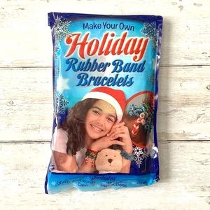 Holiday Rubber Band Bracelets Craft Kit Christmas Kids Activity Set Crafts